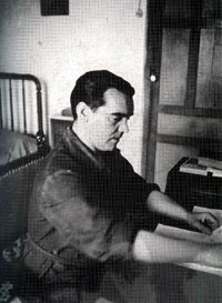 FGL trabajando en su habitación, 1935