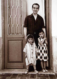 FGL con sus sobrinos Manolo y Tica, 1935